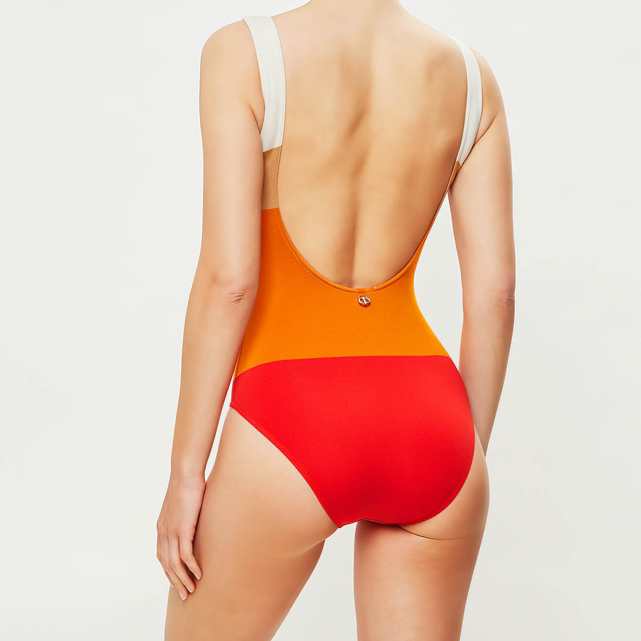 Iodus Maillot de Bain 1 pièce Pantxoa orange/beige/écru