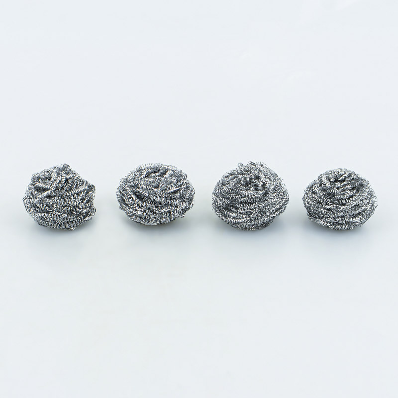 Lot de 4 éponges spirales inox