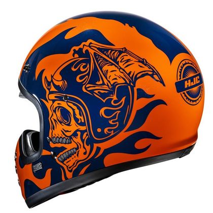 Casque Hjc V60 - FLAME - Bleu / Orange