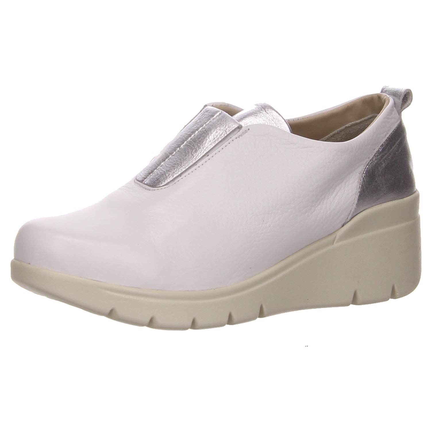 elbandi Slipper weiß weiss/weiss kombi