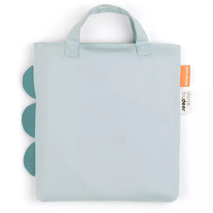 Done by Deer™ Bettwäsche-Set Junior Sleepy 100 x 140 cm Croco Blau