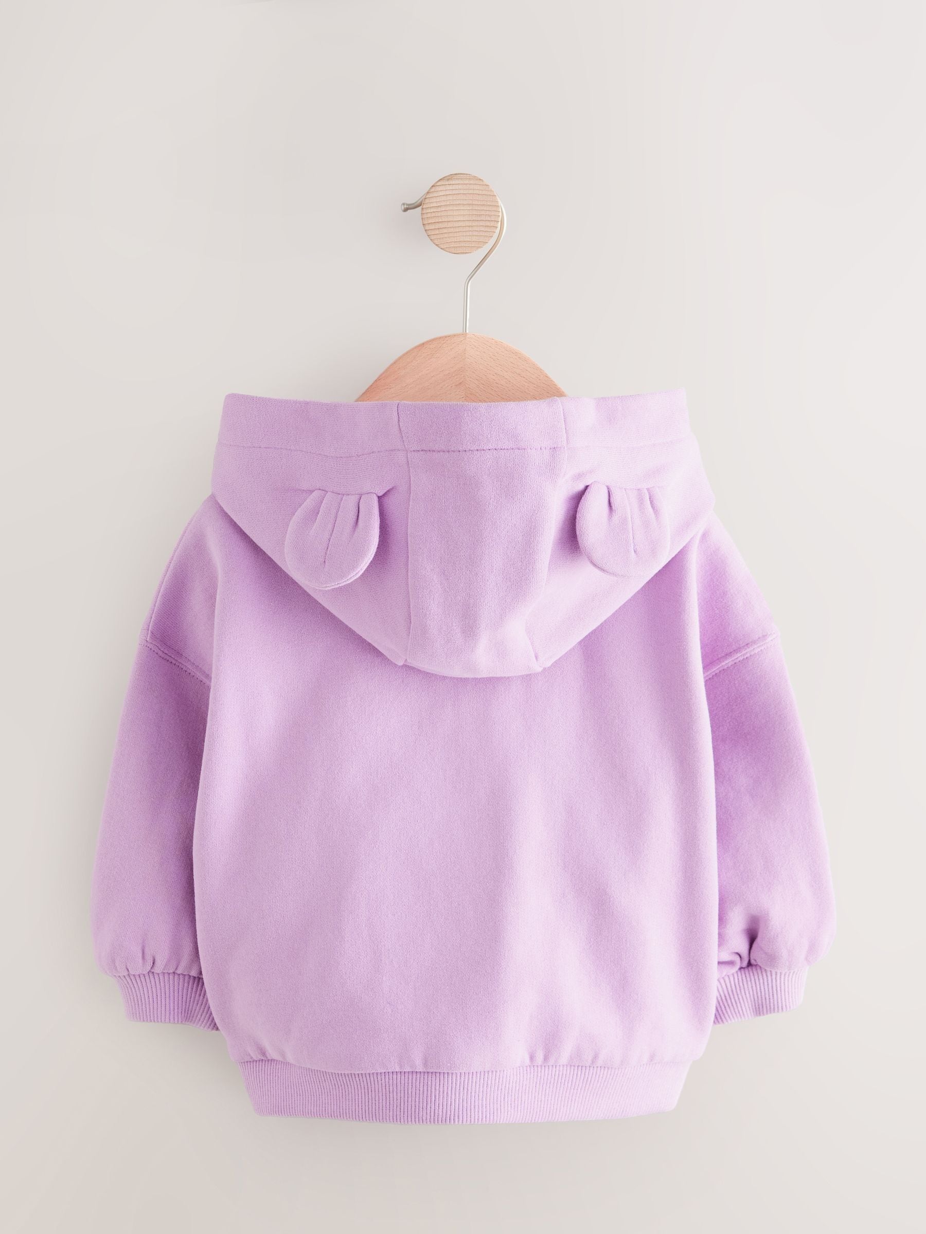 Lila-paars - Hoodie met ritssluiting (3 mnd-7 jr)