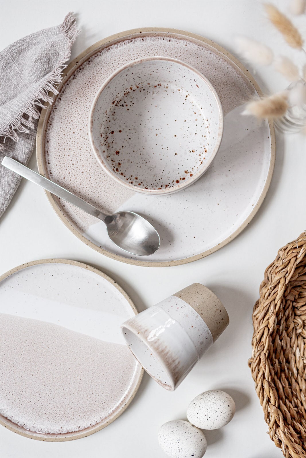 CreaTable Becher COSMOS weiß