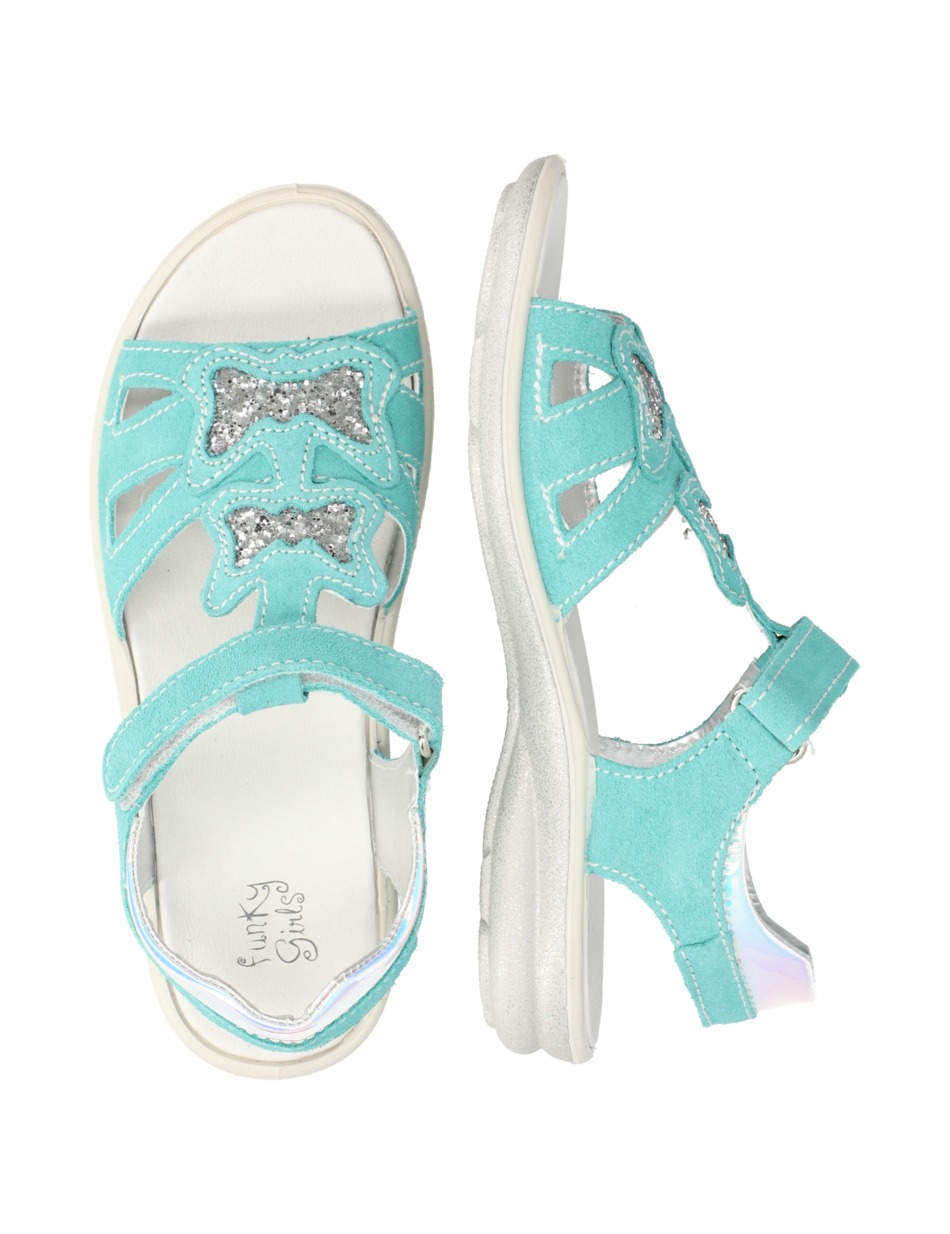 Veloursleder Sandale