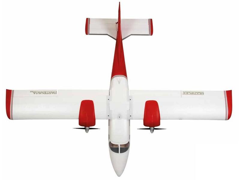 Multiplex Motorflugzeug Partenavia P68 1400 mm RR 2-Motoriges Flugzeug mit Brushless Motoren & Servos