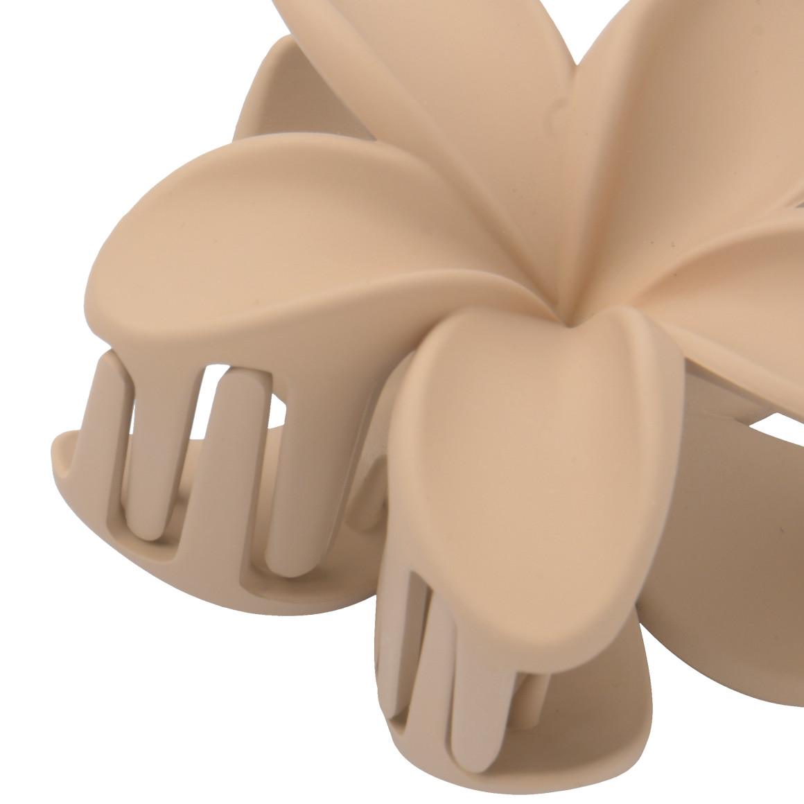 Haarklammer im Blüten-Design beige