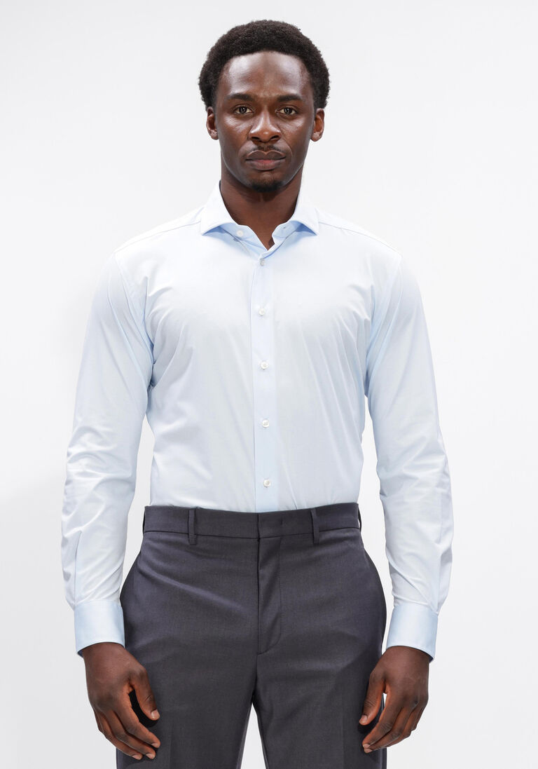 lichtblauwe xacus overhemden active shirt 520ml