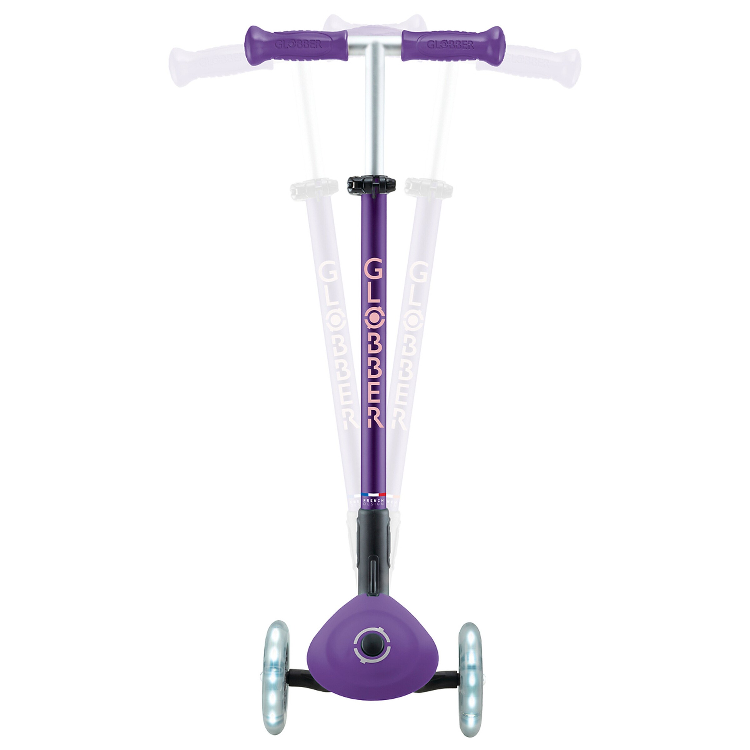 Globber Scooter PRIMO Foldable Plus Lights lila