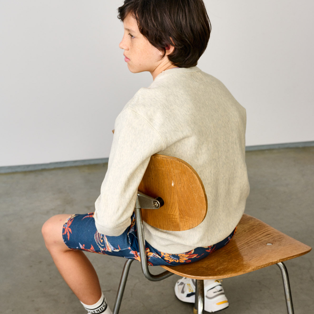 Bellerose Sweat en Coton molletonné Fago chiné beige