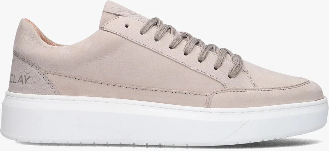 CLAY grijze clay lage sneakers enzo