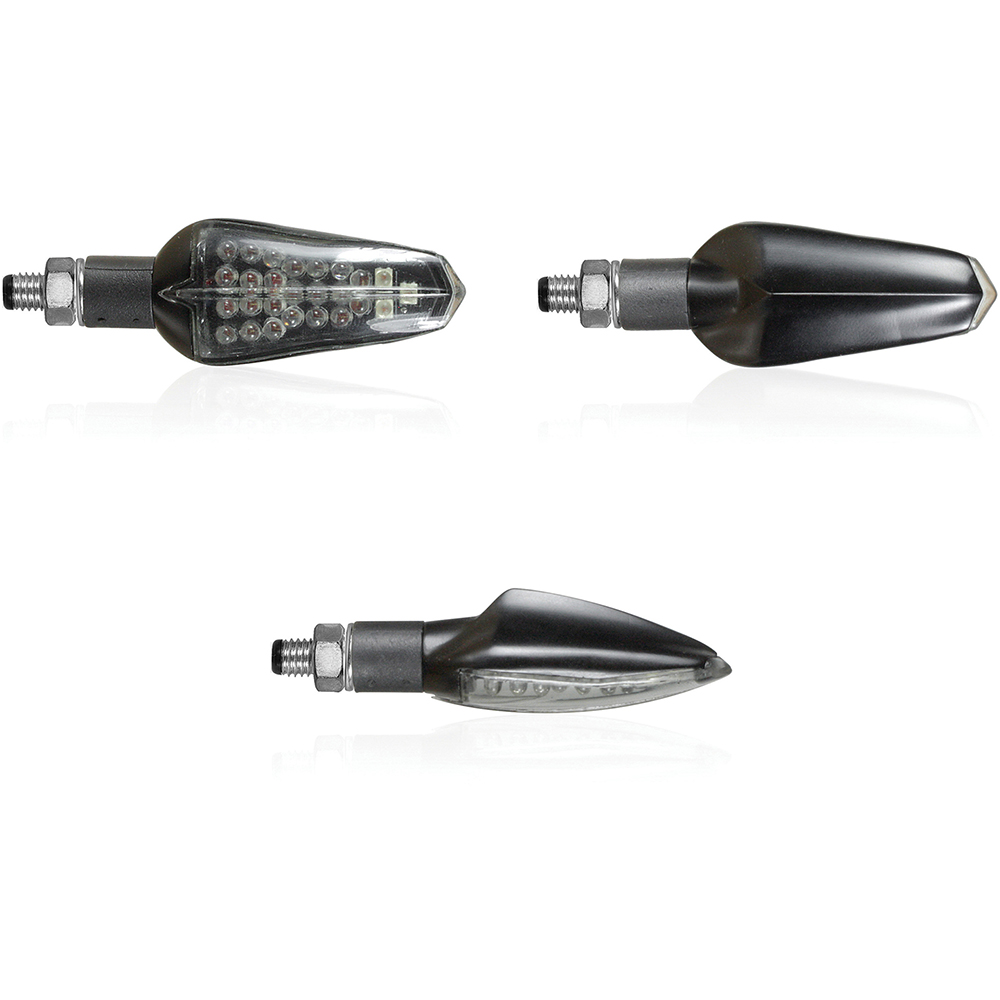 Chaft - Clignotants LED Multi Fonctions Fresh Noir / Fumé