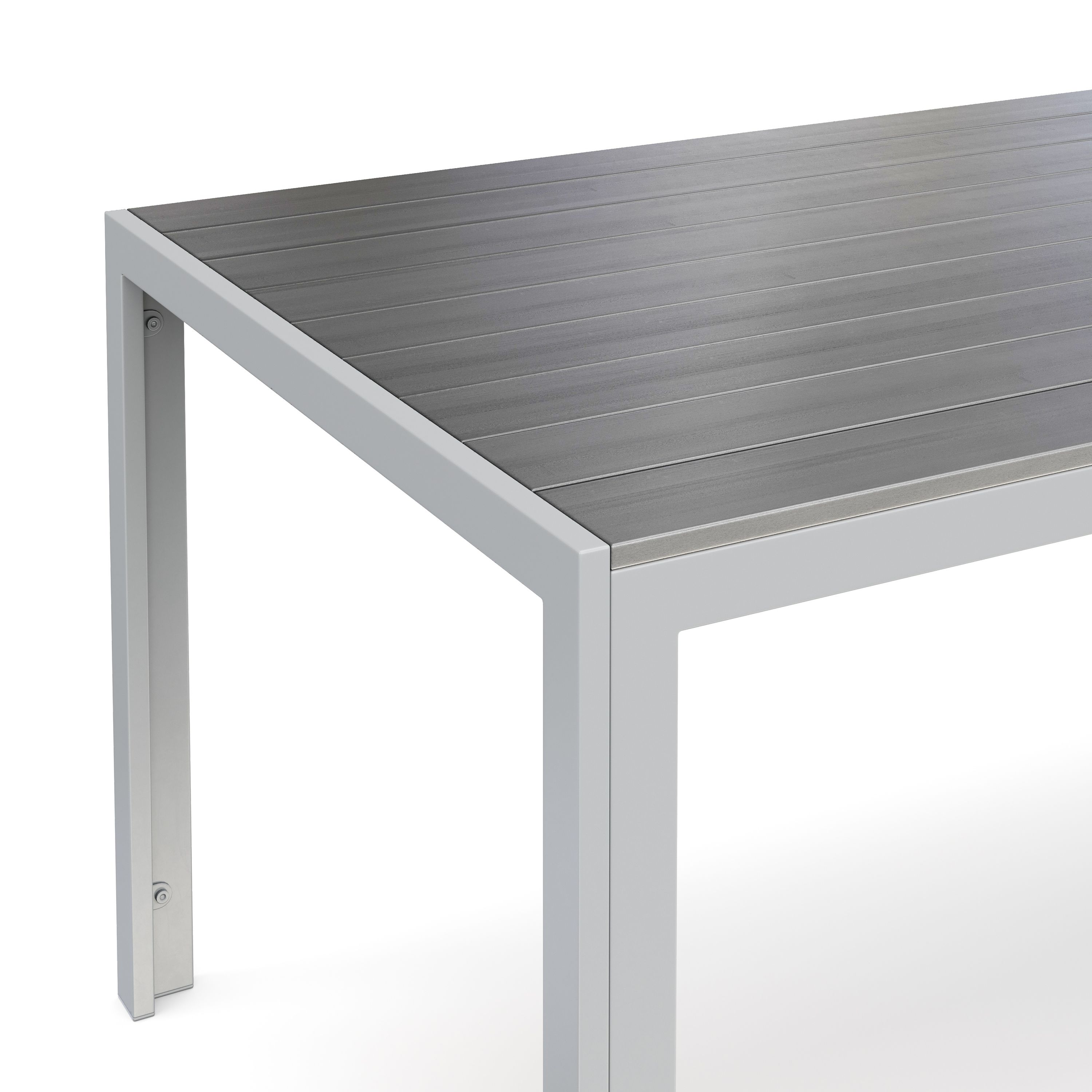 Gartentisch ENZI 180 x 90 cm grau