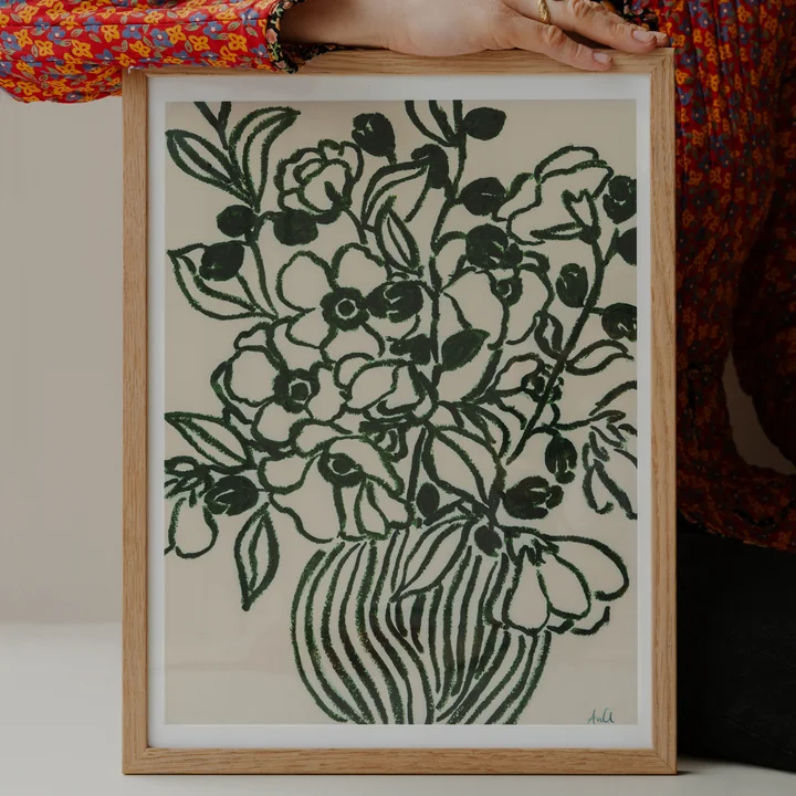 The Poster Club - Poppy Studies I von Anine Cecilie Iversen, 40 x 50 cm