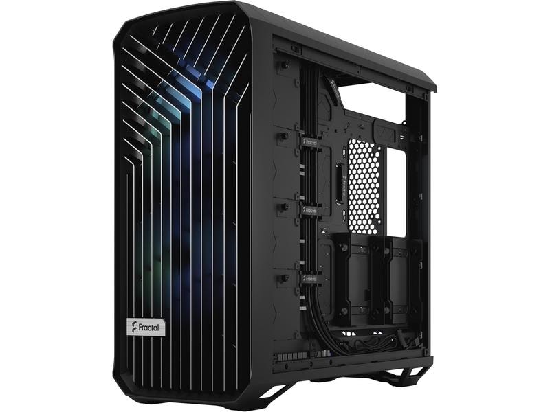 Fractal Design PC-Gehäuse Torrent RGB TG Schwarz Elegantes, kompaktes Big-Tower mit Sichtfenster und RGB Beleuchtung