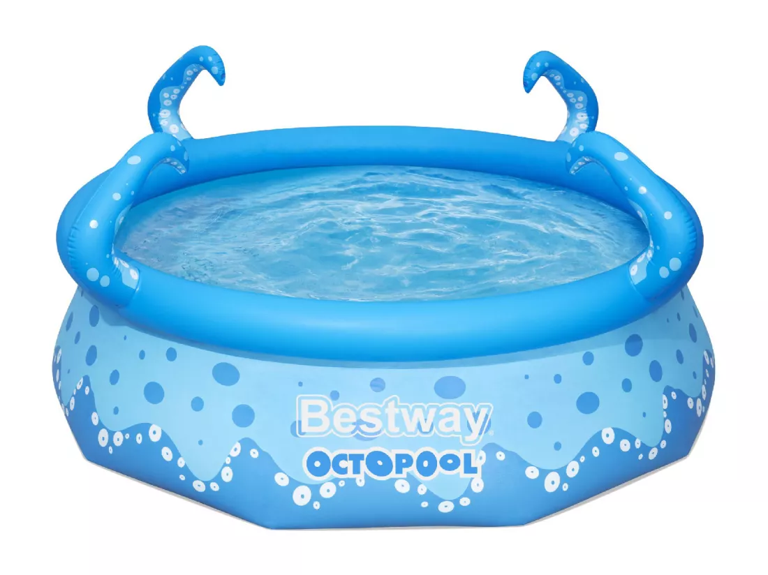 Piscine Gonflable pour Enfants Bestway OctoPool 274x76 cm avec 4 Tentacules Couleur Bleu avec Capacité de 3153 Litres