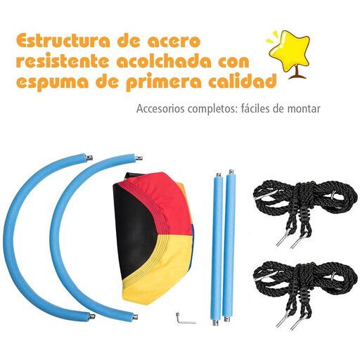 Columpio De Nido Colgante 100-160 Cm Costway