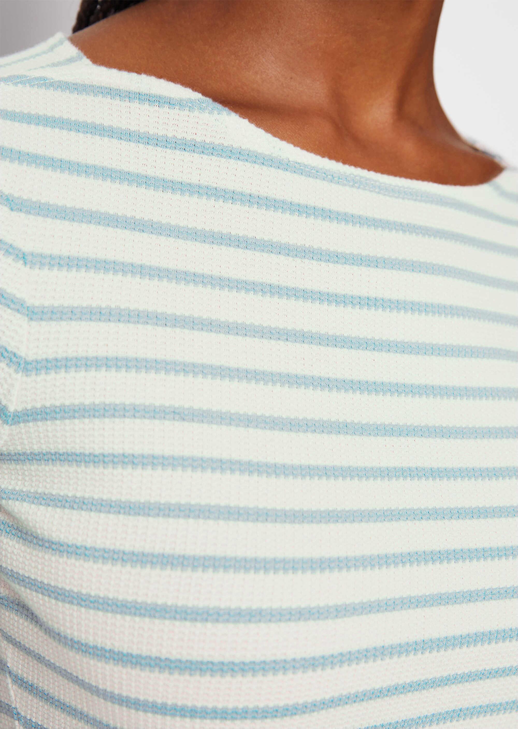 Struktur-Longsleeve regularaus Organic Cotton