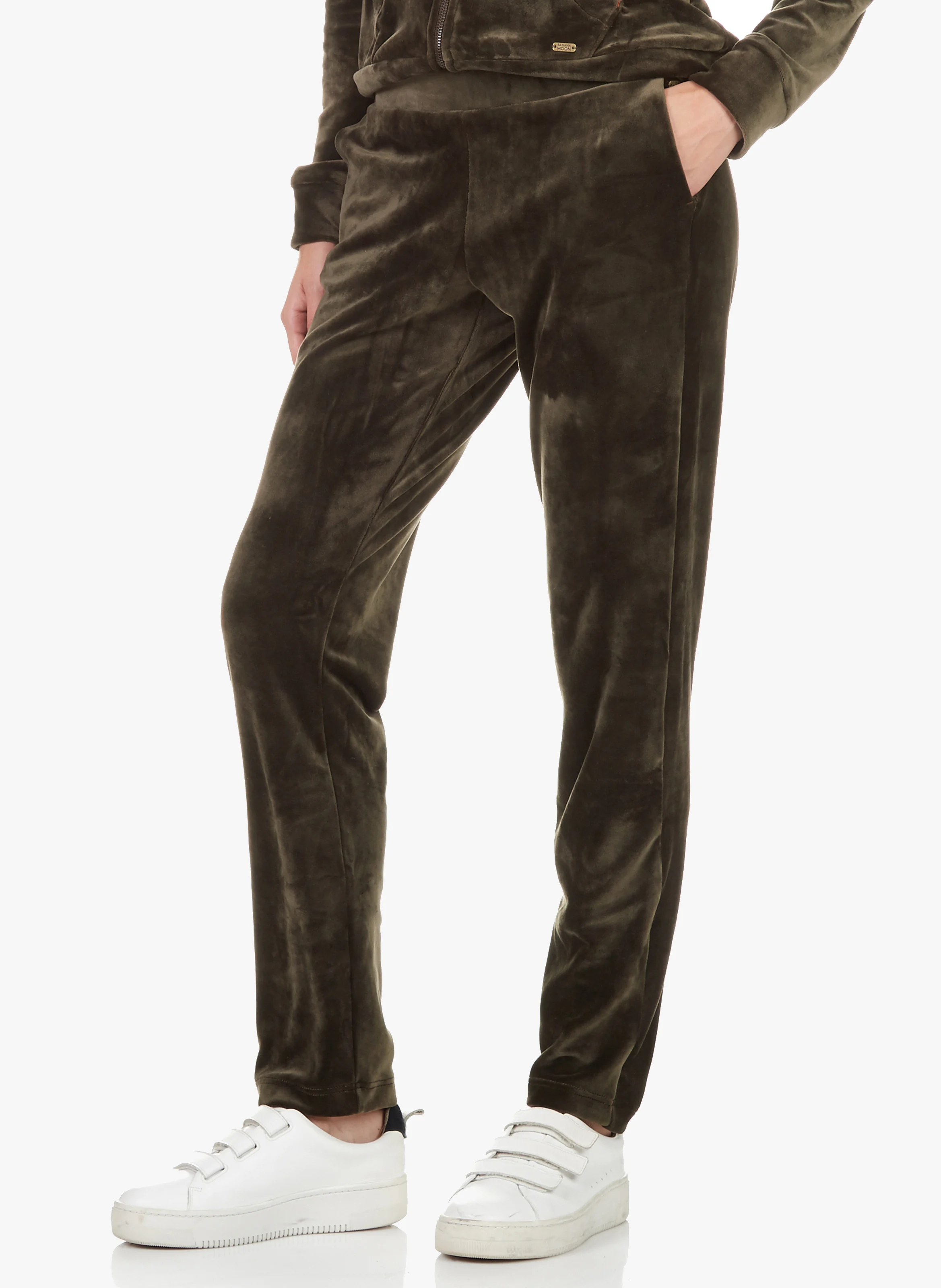 KEENAN SEALAKE - Pantalon de jogging en velours | Kaki
