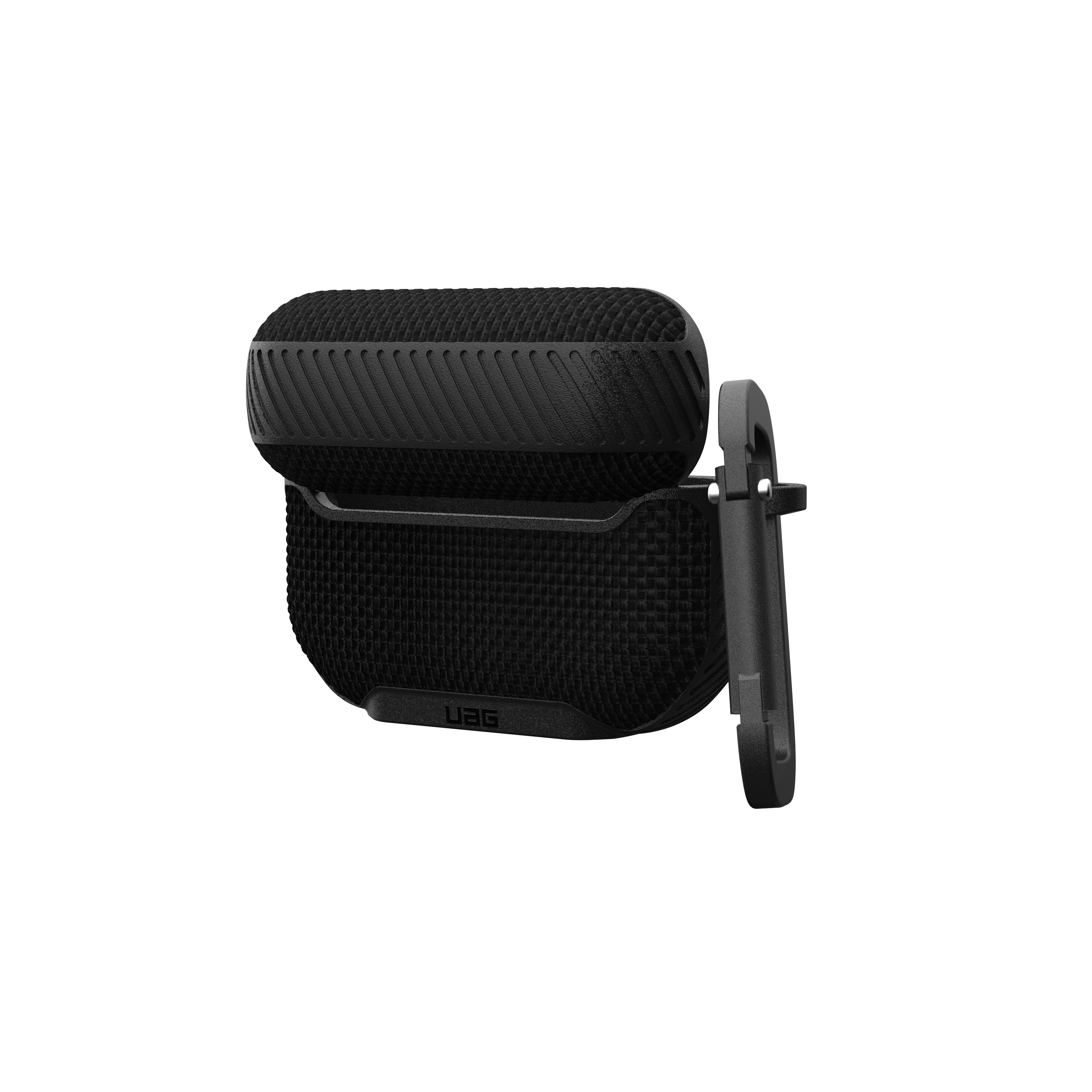 AirPods Pro 2 / AirPods Pro Nylon Schutzhülle mit Karabinerhaken Metropolis (104125114040) - Schwarz