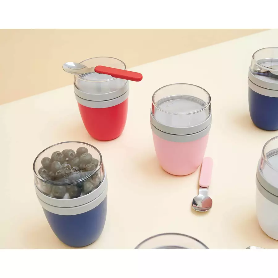 Mepal Lunchpot + Faltbarer Löffel Ellipse 500 + 200 ml rot