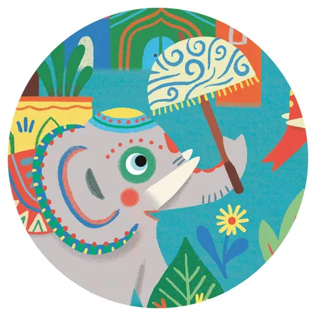 Djeco Puzzle: Haathee, 24 Teile