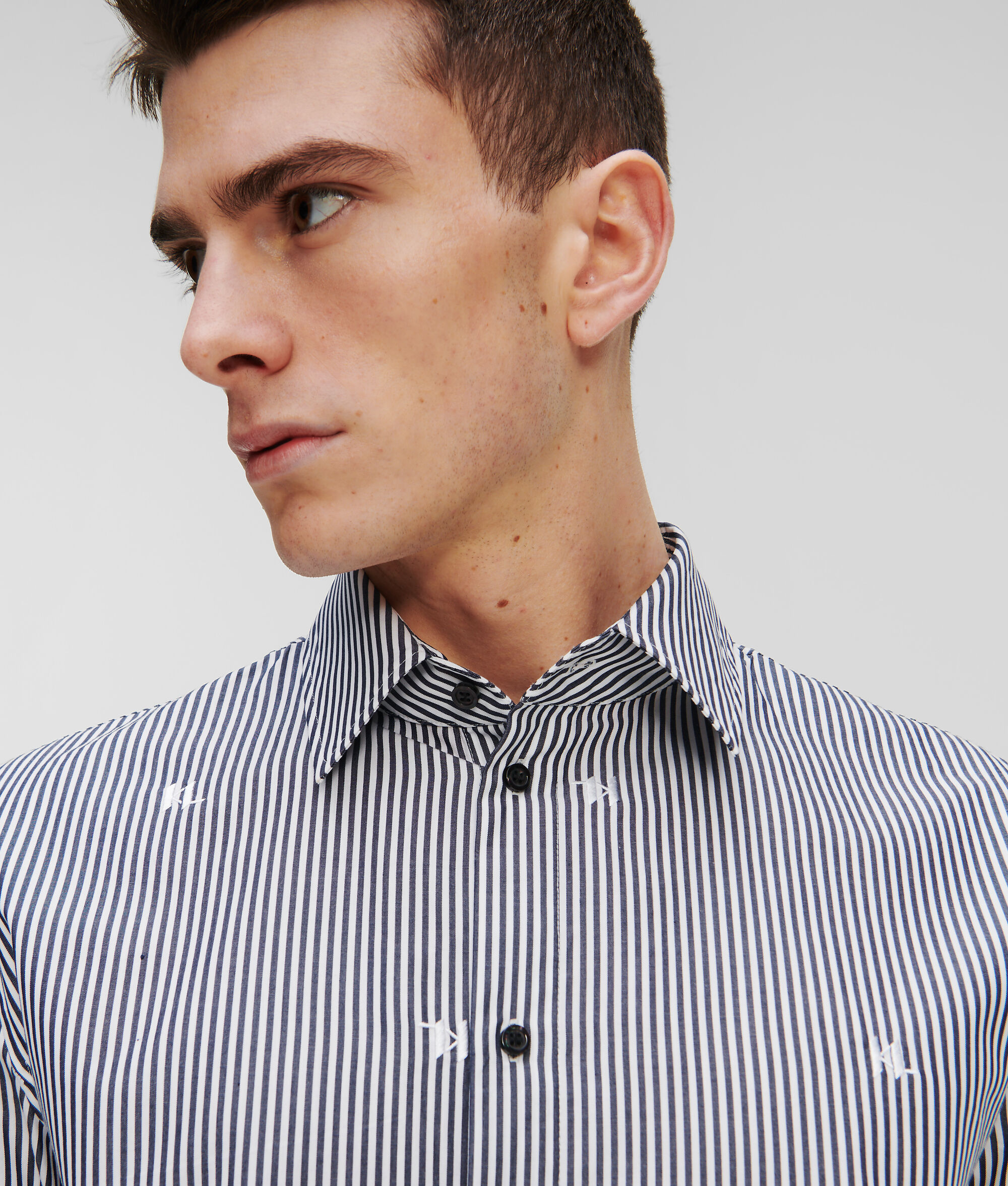 CHEMISE RAYÉE KL MONOGRAM