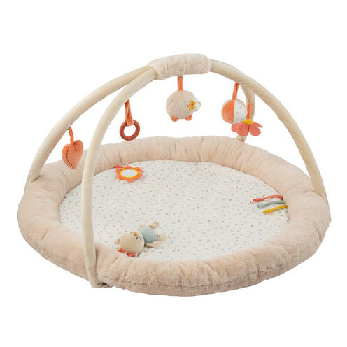 Tapis pouf d'éveil avec arches beige - NATTOU
