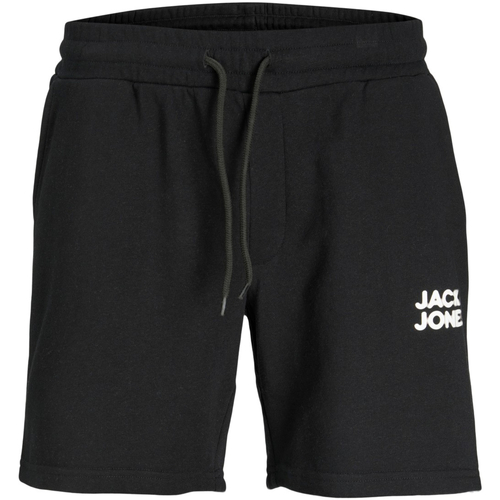 Jack & Jones - 12228920 JPSTNEWSOFT SWEAT SHORTS BEX SN BLACK Negro