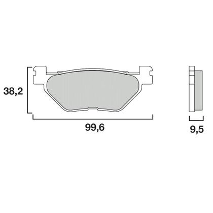 Plaquettes de freins Brembo Organique arrière