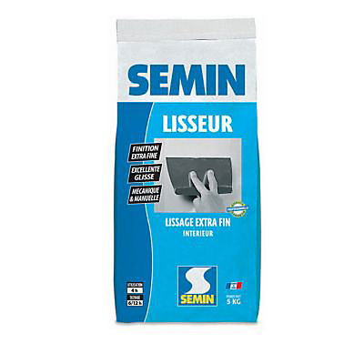 Enduit de finition extra fin Semin lisseur 5 kg