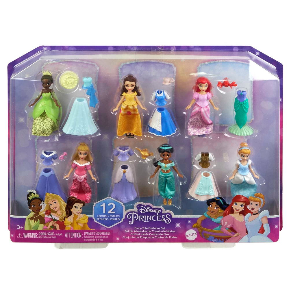 Prinzessinnen-Märchenpuppen & Modeset