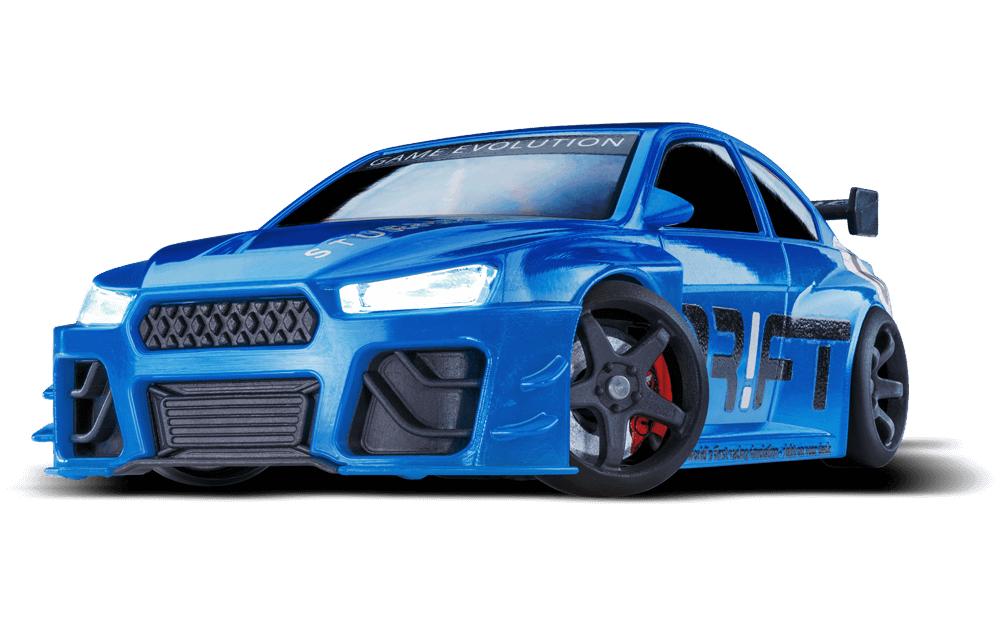 DR!FT Racer Blizzard Gymkhana Edition Blau, 1:43<br>Appgesteuertes Drift Auto im Massstab 1:43