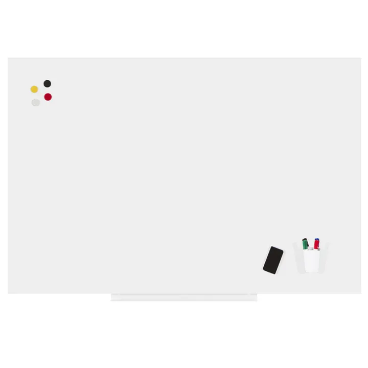 Whiteboard Rocada 100x150 cm hvid magnetisk uden ramme