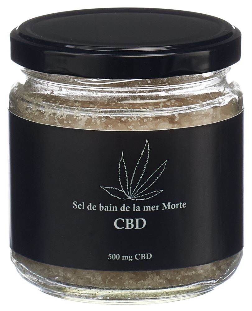SWISS CANNAMED CBD Badesalz vom Toten Meer 350 g