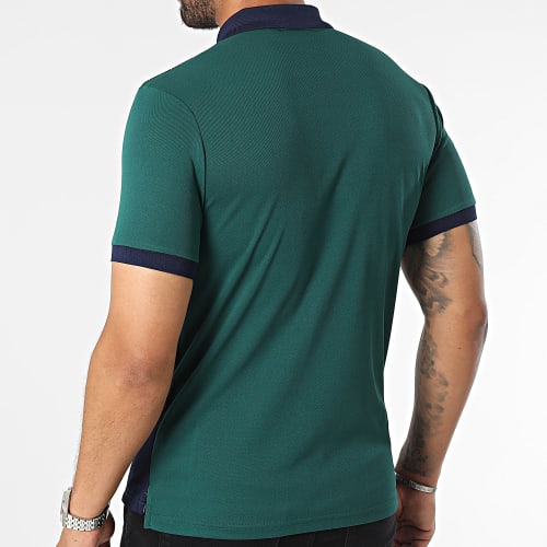 Polo Manches Courtes Asymetrical Vert