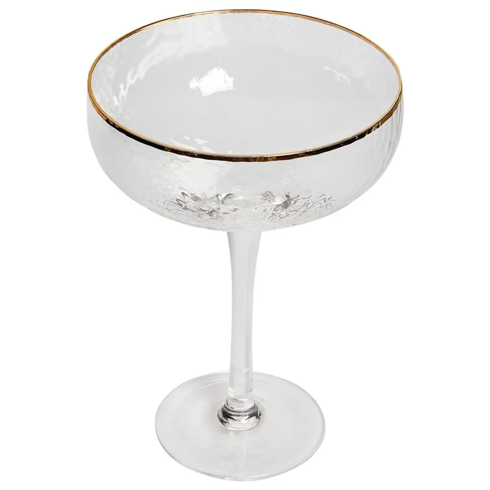 TOPAZ - Champagnecoupe set van 4 - Goud - Glas