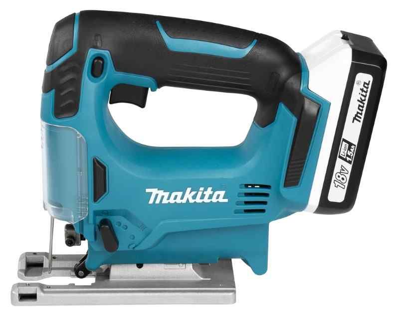 Makita JV183DWE 18 V Decoupeerzaag D-greep 1,5 ah accu (2 st), lader, koffer