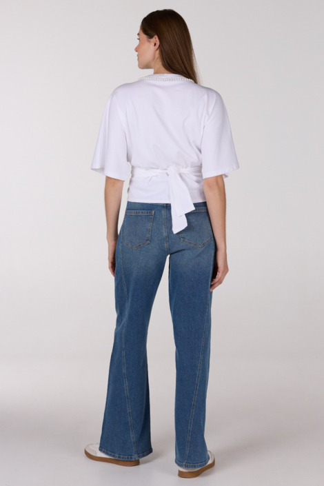 Juffrouw Jansen witte dames t-shirt