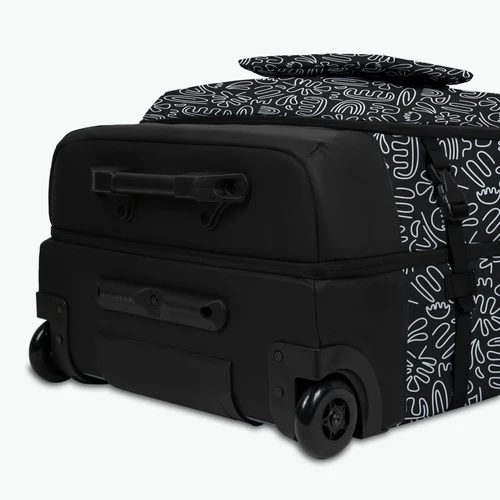 Valise souple 2 roues large Amiens noir