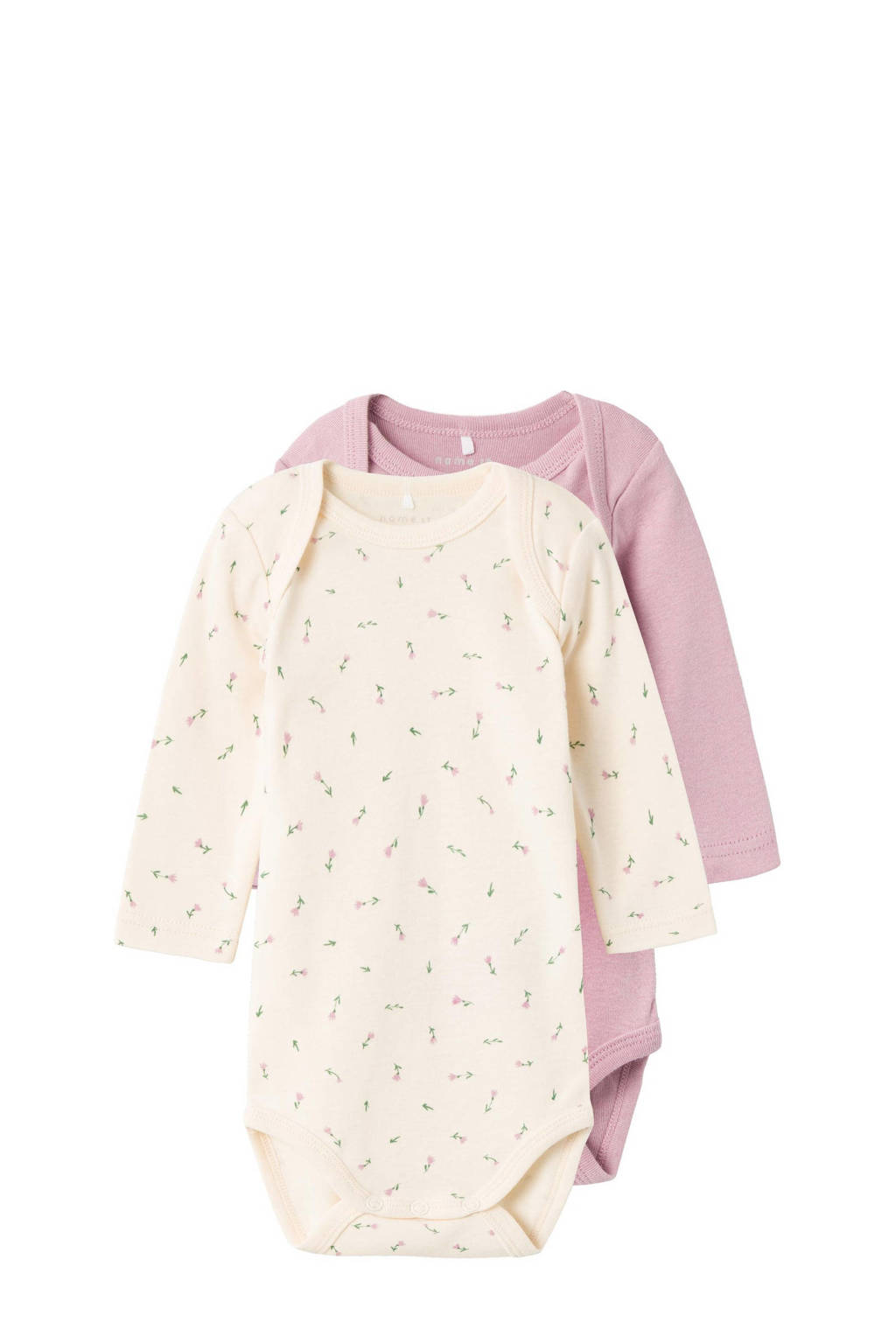 NAME IT romper NBFBODY - set van 2 beige/lila