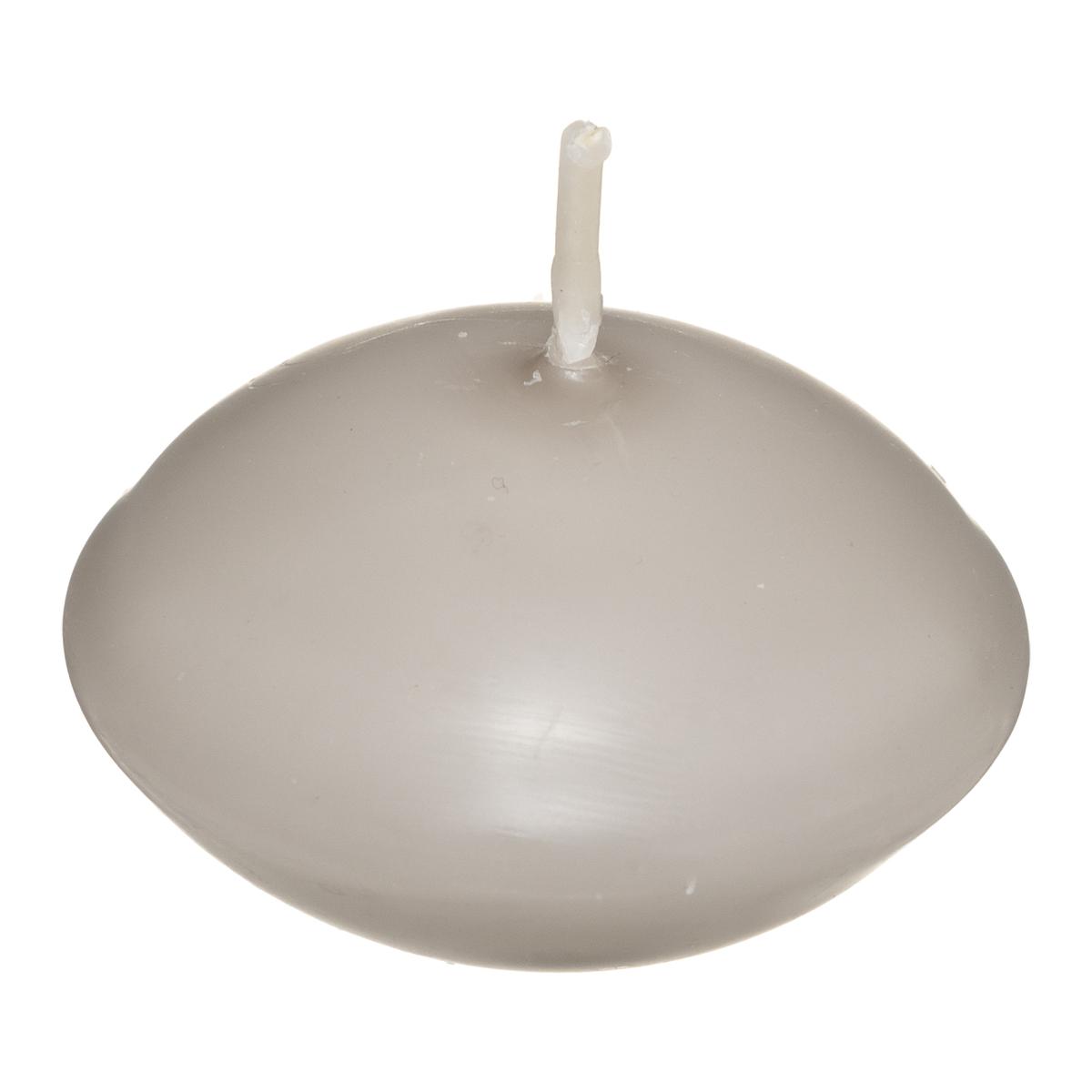 BOUGIE FLOTTANTE HUGO TAUPE D.4.5CM X6 PIECES