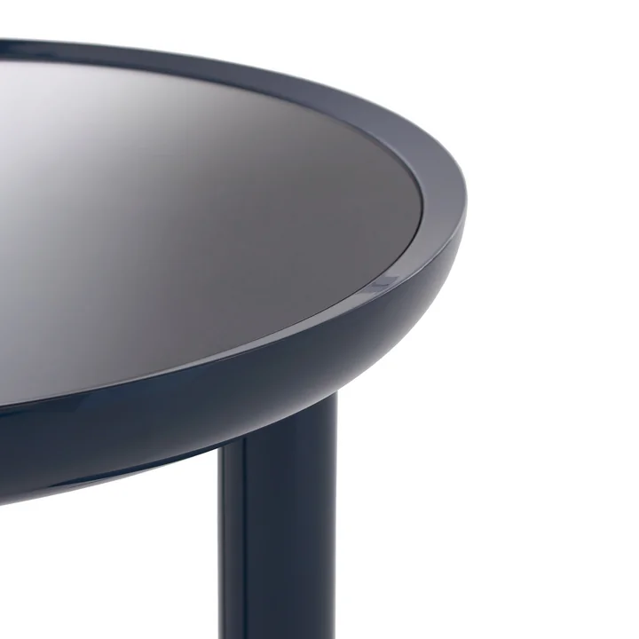 Kartell - K-Top Beistelltisch, H 50 cm / Ø 60 cm, schwarz Marquina / schwarz