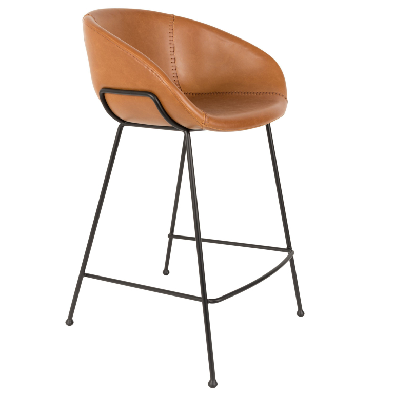 Zuiver Feston barkruk 65cm bruin