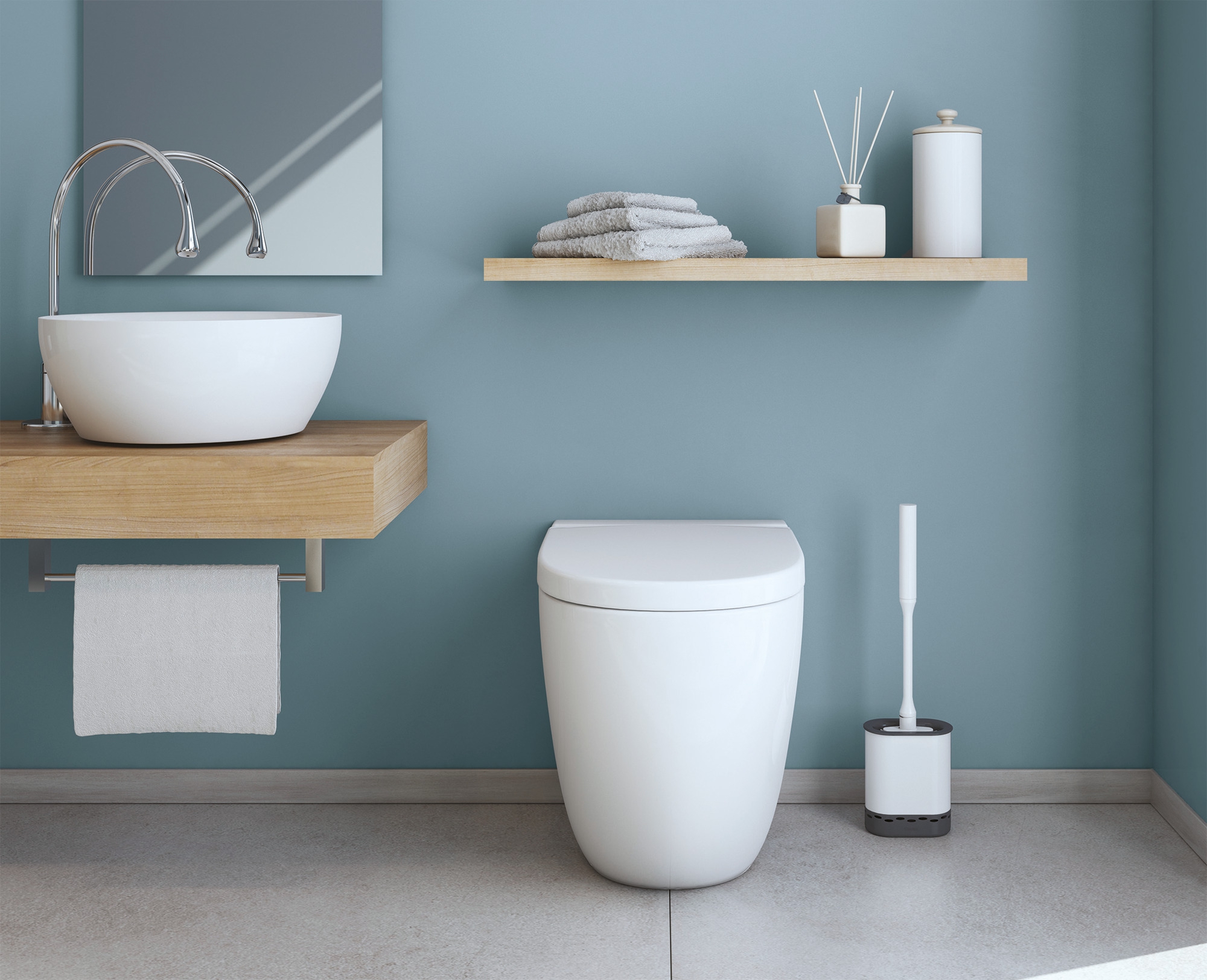 Metaltex Cleany WC-Bürste weiß/grau