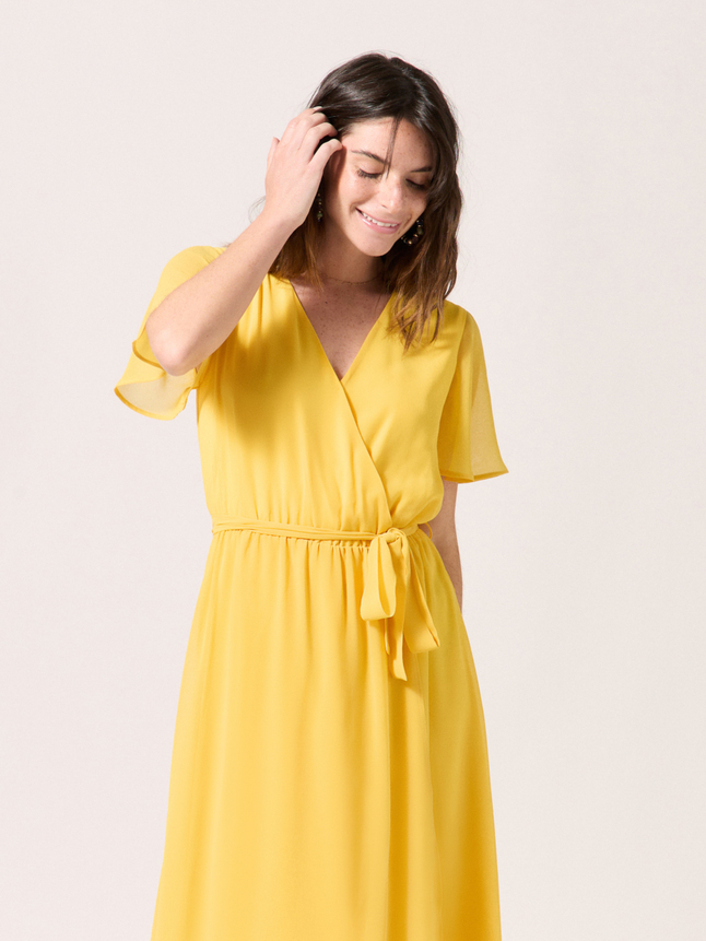 Robe longue cintrée