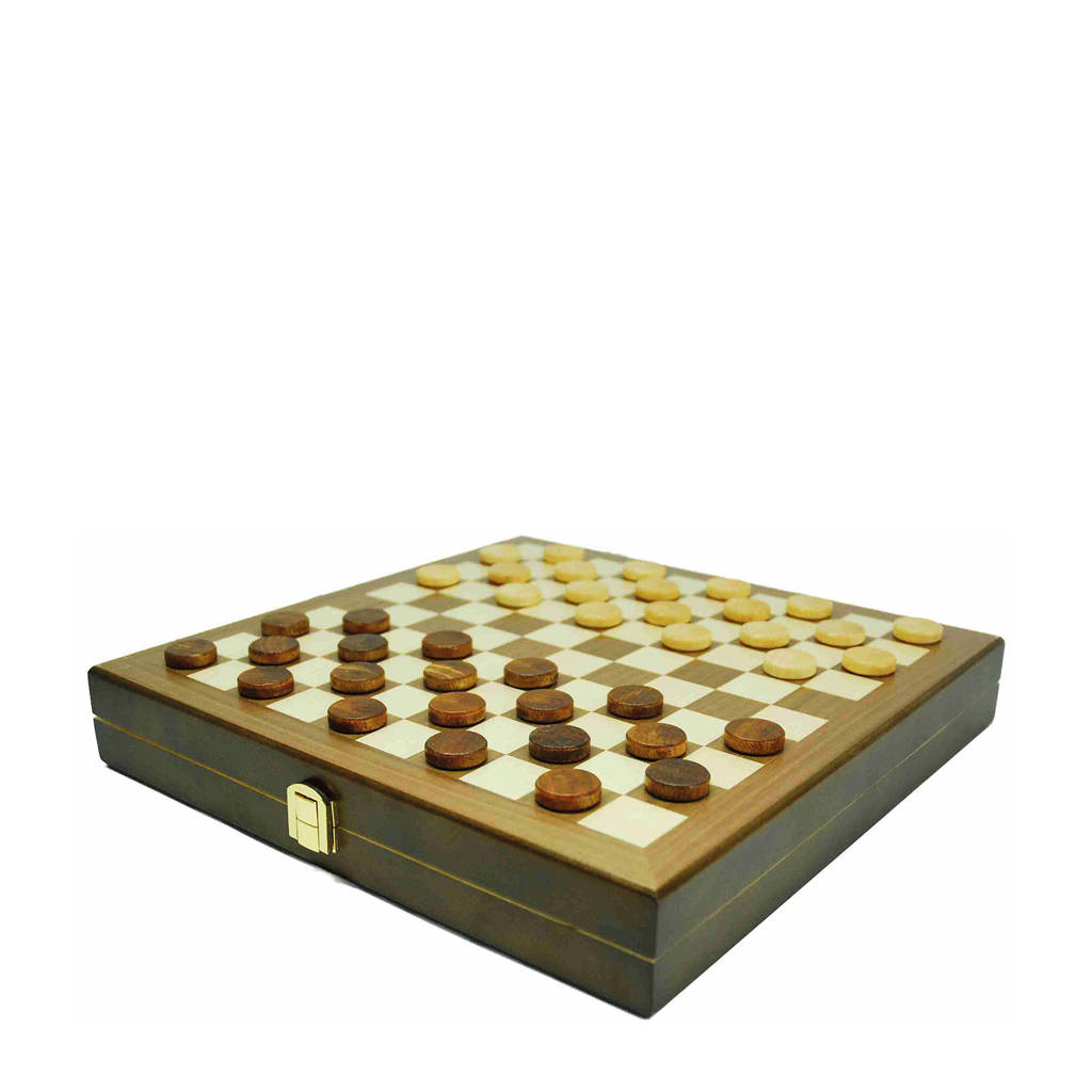 schaak, dam en backgammon set Schaak, dam en backgammon set