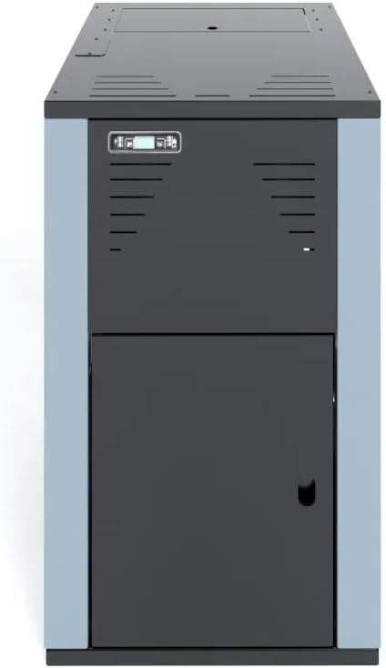 STUFE A PELLET ITALIA Vulkano 30 kW WiFi Pelletkessel Klasse 5, Effizienz: 93 %, Heizleistung 300 – 500 m², Autonomie 25 Stunden, programmierbar, 5 Leistungsstufen, 24 Monate, Schwarz