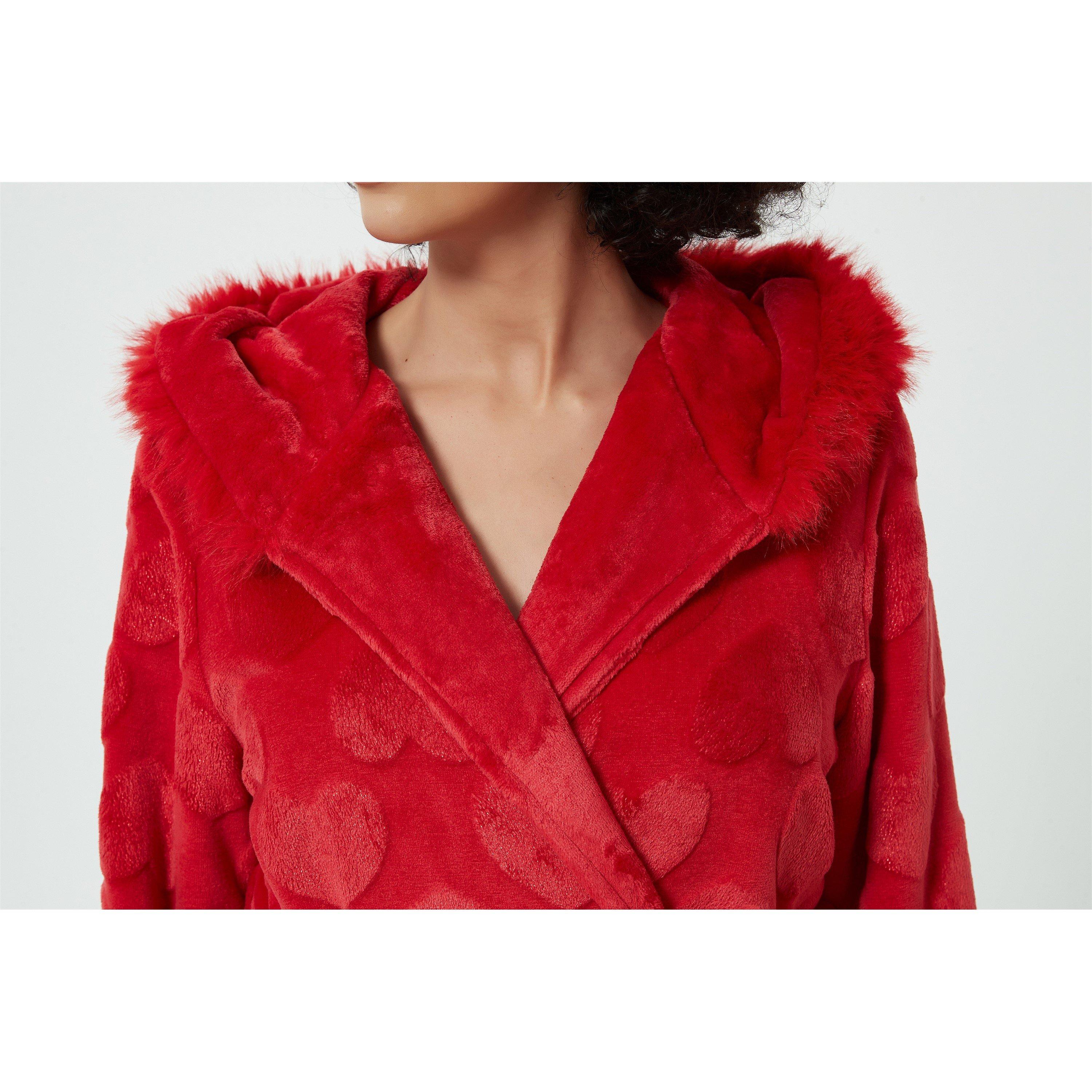 Linea Ladies Luxury Heart Sparkle Dressing Gown
