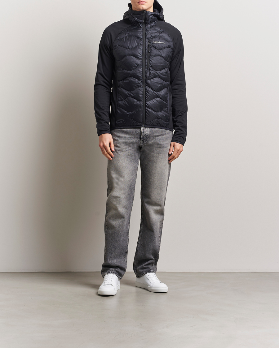 Peak Performance Helium Down Hooded Hybrid Jacket Black