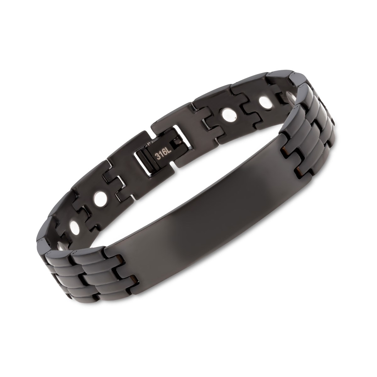 Bracelet Acier 316L noir 21cm